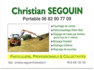 Elagage,débroussaillage, Christian Segouin